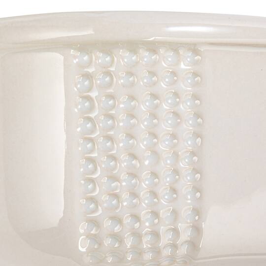 Hello Honey® 15.5" Matte White Oval 2qt. Debossed Stoneware Baking Dish with Lid